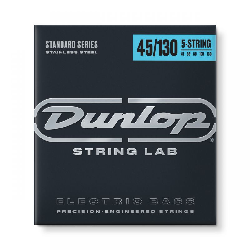 Набор струн DUNLOP DBS45130 STAINLESS STEEL MEDIUM 5-STRING 45-130